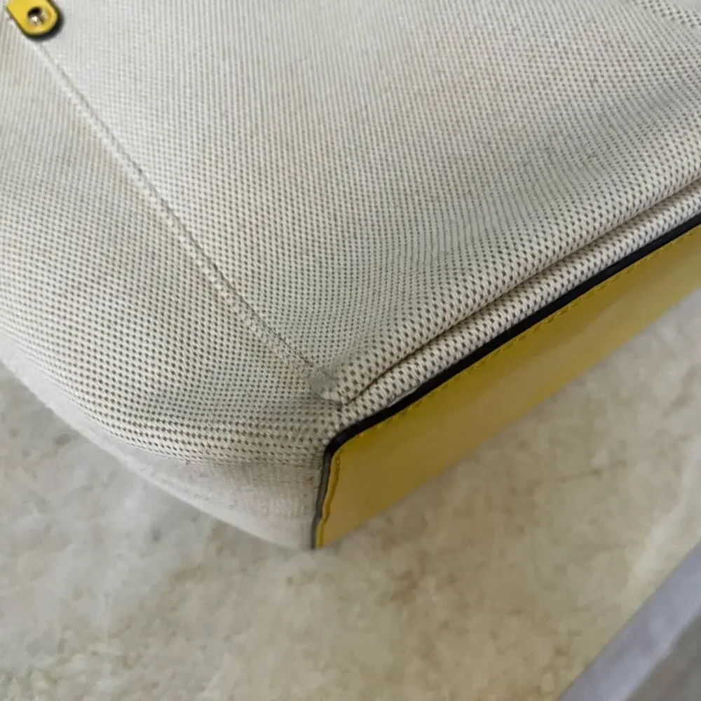 Michael Kors Cream and Yellow Leather Tote - Picture 10 of 15